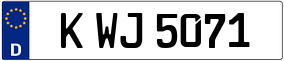 Trailer License Plate